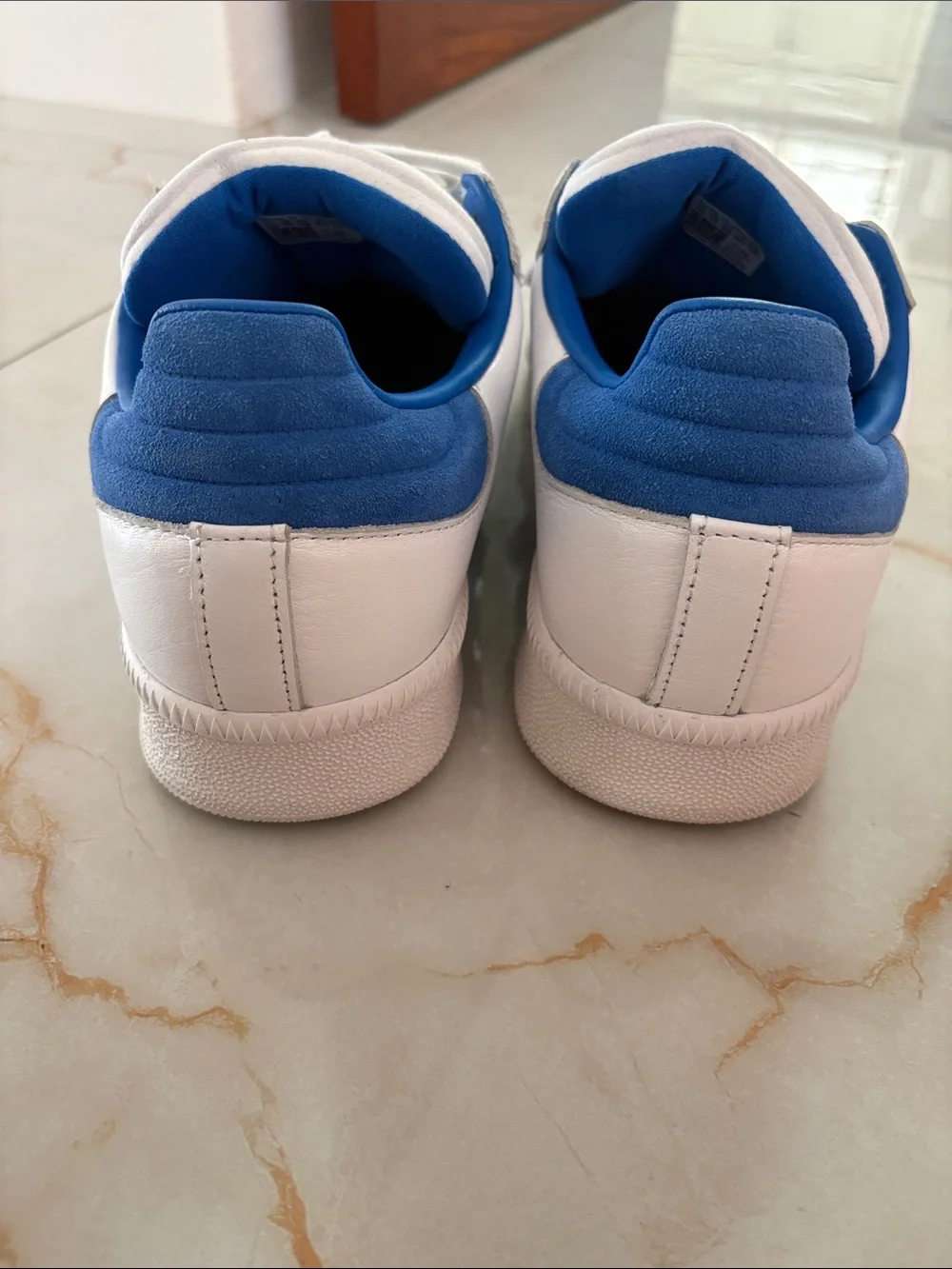 adidas samba White, Blue & Tan SAMBA Sneakers